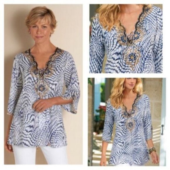 Soft Surroundings South Beach Tunic 3X - Picture 2 of 10